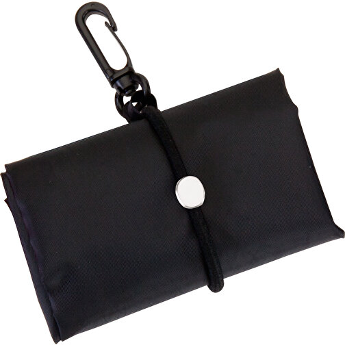 Faltbare Tasche Persey , schwarz, Polyester 190T, 42,50cm x 7,00cm x 38,00cm (Länge x Höhe x Breite), Bild 1