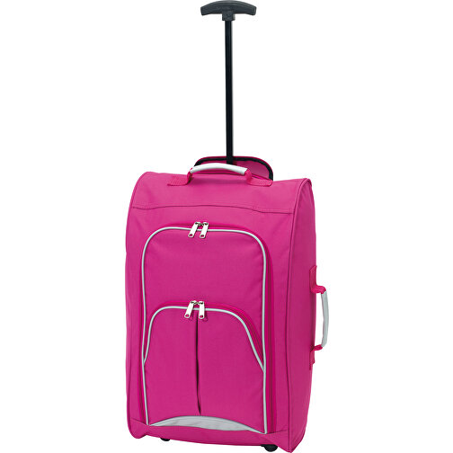 Trolley-Bordcase VIENNA , pink, 600D Polyester, 55,00cm x 20,00cm x 33,00cm (Länge x Höhe x Breite), Bild 1