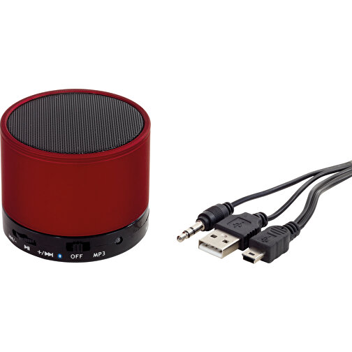Wireless-Lautsprecher FREEDOM , rot, Kunststoff / Stahl, 4,90cm (Höhe), Bild 1