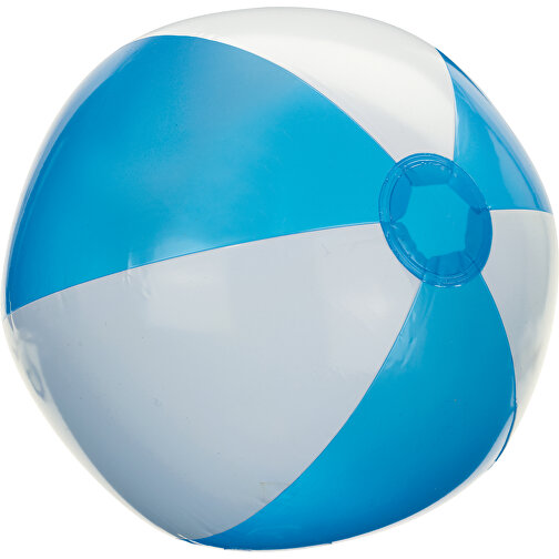Aufblasbarer Strandball ATLANTIC SHINY , türkis, weiss, 0,17 mm PVC, frei von Phthalaten, , Bild 1