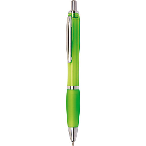 Kugelschreiber SWAY , apfelgrün, Kunststoff / Stahl, 14,00cm (Länge), Bild 1