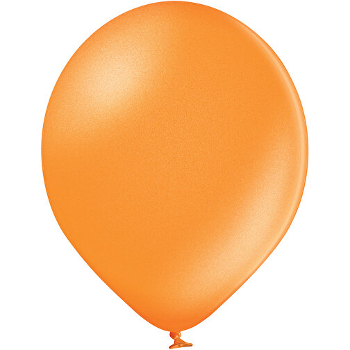 Metallicluftballon Ohne Druck , orange, Naturkautschuk, , Bild 1