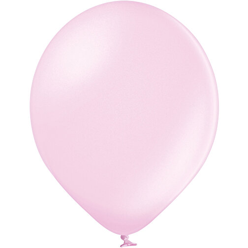 Metallicluftballon Ohne Druck , rosa, Naturkautschuk, , Bild 1