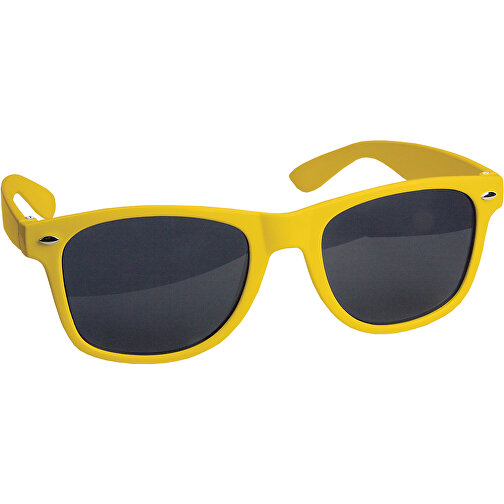 Sonnenbrille Justin UV400 , gelb, Polycarbonat & AC, 14,50cm x 4,80cm x 14,50cm (Länge x Höhe x Breite), Bild 1