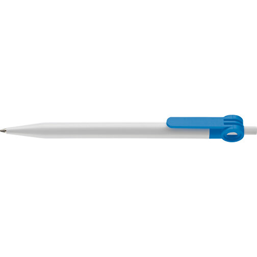 Kugelschreiber Futurepoint Hardcolour , weiss / hellblau, ABS, 14,50cm (Länge), Bild 3