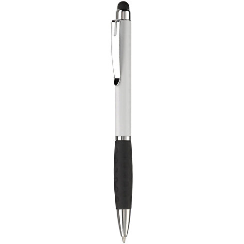 Kugelschreiber Mercurius Mit Touch , weiss, ABS & Metall, 13,70cm (Länge), Bild 1