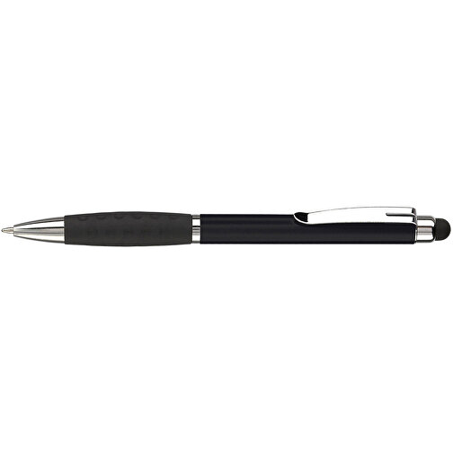 Kugelschreiber Mercurius Mit Touch , schwarz, ABS & Metall, 13,70cm (Länge), Bild 3