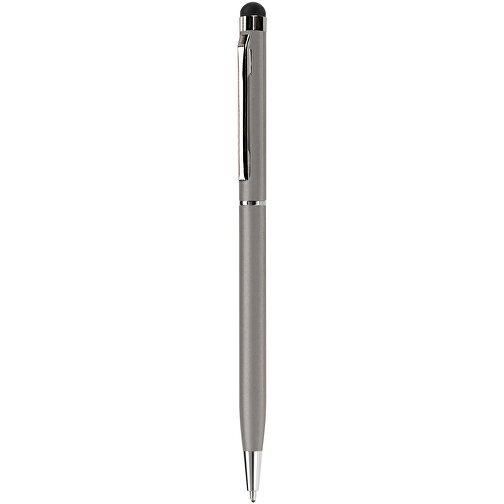 Kugelschreiber Mit Touch , silber, Aluminium, 13,60cm (Länge), Bild 1