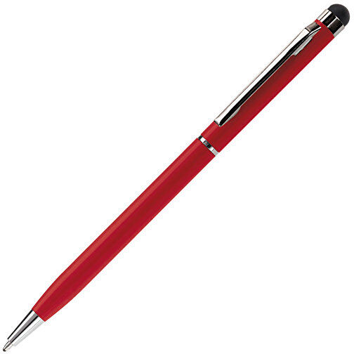 Kugelschreiber Mit Touch , rot, Aluminium, 13,60cm (Länge), Bild 2
