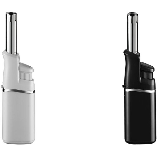 Unilite® BERGAMO 01 Mini-Stabfeuerzeug , Unilite, vollfarbe weiß, AS/ABS, 1,40cm x 11,10cm x 2,60cm (Länge x Höhe x Breite), Bild 2