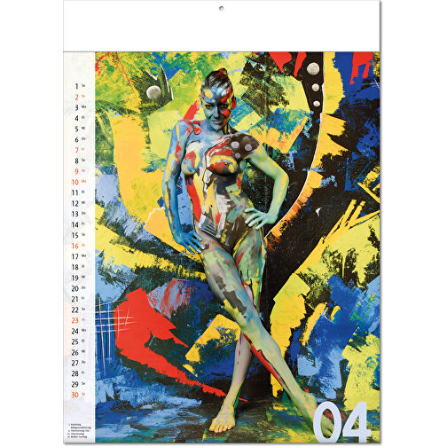 Bildkalender 'Bodypainting' , Papier, 43,60cm x 30,50cm (Höhe x Breite), Bild 5