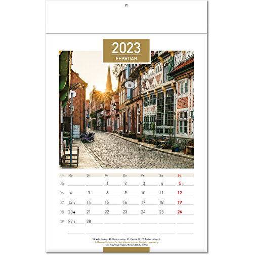 Calendario 'Germania' nel formato 24 x 37,5 cm, con pagine piegate, Immagine 3