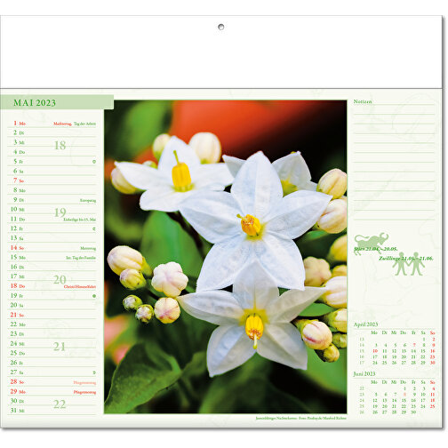 Bildkalender 'Blütenwelt' , Papier, 27,00cm x 30,00cm (Höhe x Breite), Bild 6