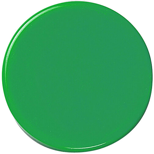 Magnet 'Rund' , standard-grün, Kunststoff, 0,80cm (Höhe), Bild 1