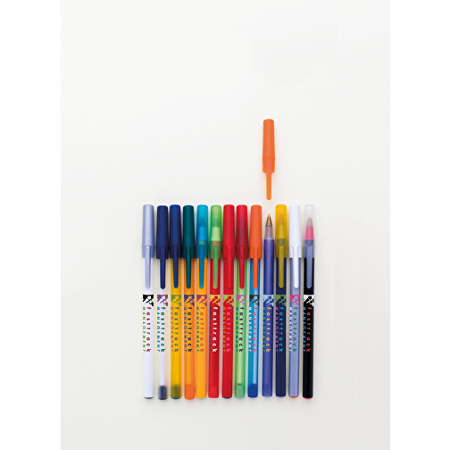 BIC® Round Stic® Kugelschreiber , BiC, marineblau, Kunststoff, 1,20cm x 15,00cm (Länge x Breite), Bild 6