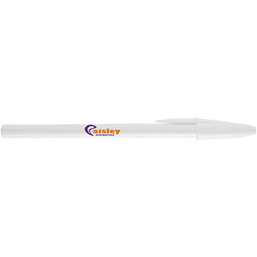 BIC® Style Kugelschreiber , BiC, weiß/weiß, Kunststoff, 1,20cm x 14,90cm (Länge x Breite), Bild 3