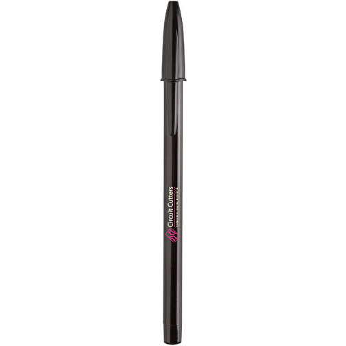 BIC® Style Kugelschreiber , BiC, schwarz/schwarz, Kunststoff, 1,20cm x 14,90cm (Länge x Breite), Bild 1