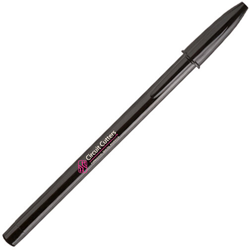 BIC® Style Kugelschreiber , BiC, schwarz/schwarz, Kunststoff, 1,20cm x 14,90cm (Länge x Breite), Bild 2