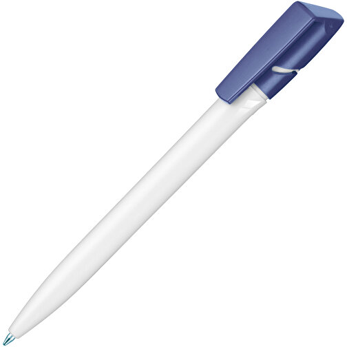 Kugelschreiber TWISTER , Ritter-Pen, himmelblau/weiss, ABS-Kunststoff, 14,50cm (Länge), Bild 2