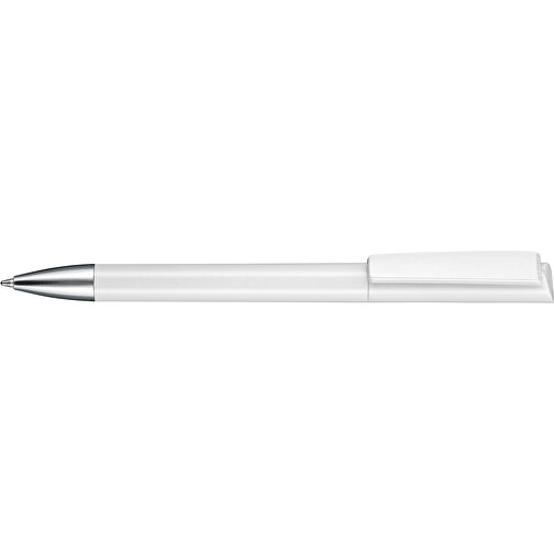 Kugelschreiber GLORY , Ritter-Pen, weiß, ABS-Kunststoff, Messing, 14,20cm (Länge), Bild 3