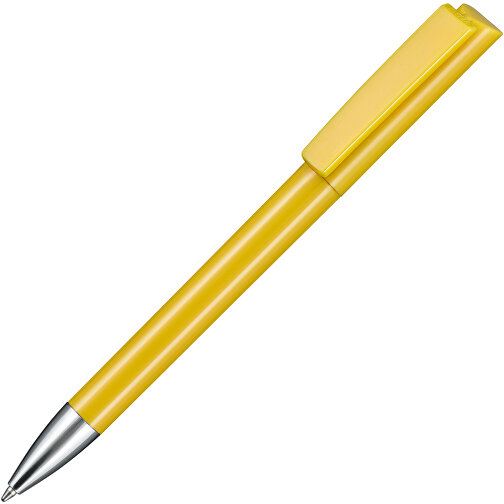 Kugelschreiber GLORY , Ritter-Pen, mais-gelb, ABS-Kunststoff, Messing, 14,20cm (Länge), Bild 2