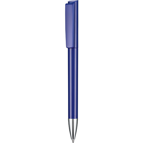 Kugelschreiber GLORY , Ritter-Pen, nachtblau, ABS-Kunststoff, Messing, 14,20cm (Länge), Bild 1