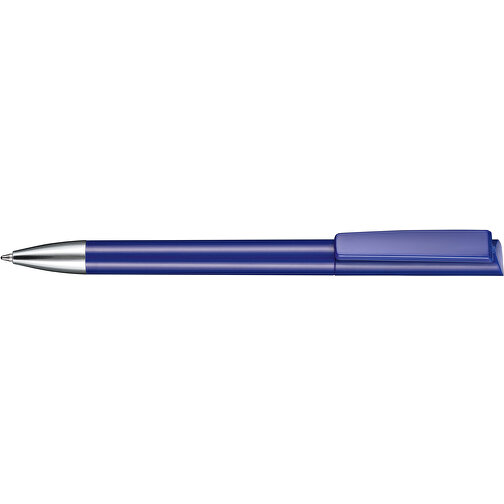 Kugelschreiber GLORY , Ritter-Pen, nachtblau, ABS-Kunststoff, Messing, 14,20cm (Länge), Bild 3