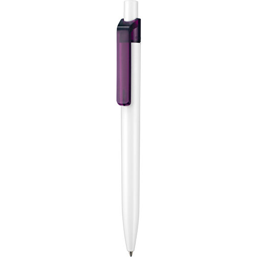 Kugelschreiber Insider ST , Ritter-Pen, pflaumen-lila/weiß, ABS-Kunststoff, 14,20cm (Länge), Bild 1