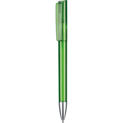 Kugelschreiber GLORY TRANSPARENT , Ritter-Pen, gras-grün, ABS-Kunststoff, Messing, 14,20cm (Länge), Bild 1