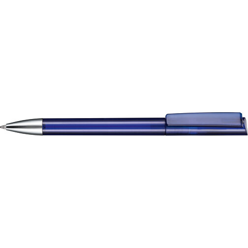 Kugelschreiber GLORY TRANSPARENT , Ritter-Pen, royal-blau, ABS-Kunststoff, Messing, 14,20cm (Länge), Bild 3