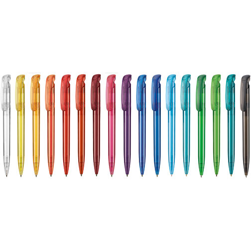 Kugelschreiber CLEAR TRANSPARENT , Ritter-Pen, türkis, ABS-Kunststoff, 14,80cm (Länge), Bild 4
