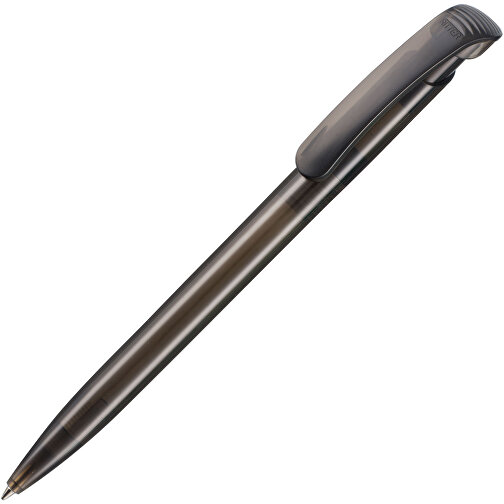 Kugelschreiber CLEAR TRANSPARENT , Ritter-Pen, rauch-grau, ABS-Kunststoff, 14,80cm (Länge), Bild 2