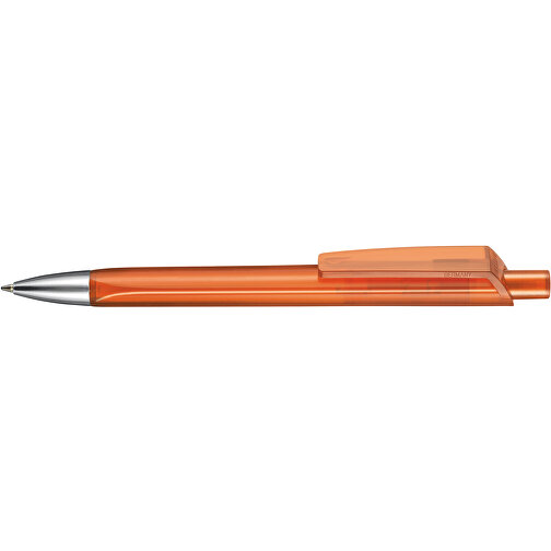 Kugelschreiber TRI-STAR TRANSPARENT , Ritter-Pen, clementine, ABS-Kunststoff, 14,00cm (Länge), Bild 3