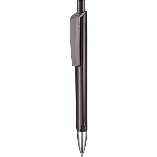 Kugelschreiber TRI-STAR TRANSPARENT , Ritter-Pen, rauch-grau, ABS-Kunststoff, 14,00cm (Länge), Bild 1