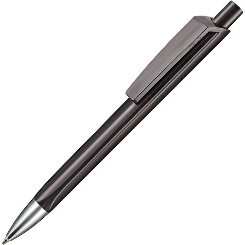 Kugelschreiber TRI-STAR TRANSPARENT , Ritter-Pen, rauch-grau, ABS-Kunststoff, 14,00cm (Länge), Bild 2