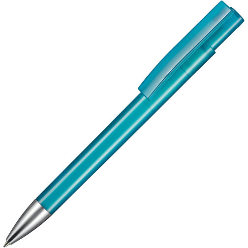 Kugelschreiber STRATOS TRANSPARENT , Ritter-Pen, smaragd-grün, ABS-Kunststoff, 14,50cm (Länge), Bild 2