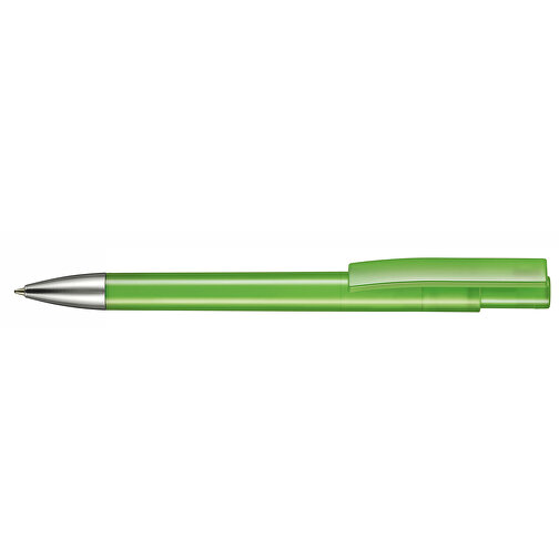 Kugelschreiber STRATOS TRANSPARENT , Ritter-Pen, gras-grün, ABS-Kunststoff, 14,50cm (Länge), Bild 3