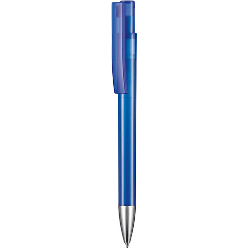 Kugelschreiber STRATOS TRANSPARENT , Ritter-Pen, royal-blau, ABS-Kunststoff, 14,50cm (Länge), Bild 1