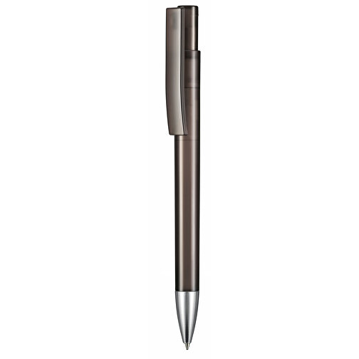 Kugelschreiber STRATOS TRANSPARENT , Ritter-Pen, rauch-grau, ABS-Kunststoff, 14,50cm (Länge), Bild 1