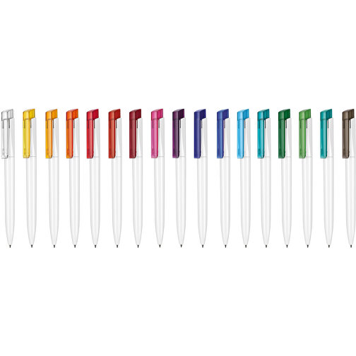 Kugelschreiber Fresh ST , Ritter-Pen, clementine/weiß, ABS-Kunststoff, 14,50cm (Länge), Bild 4