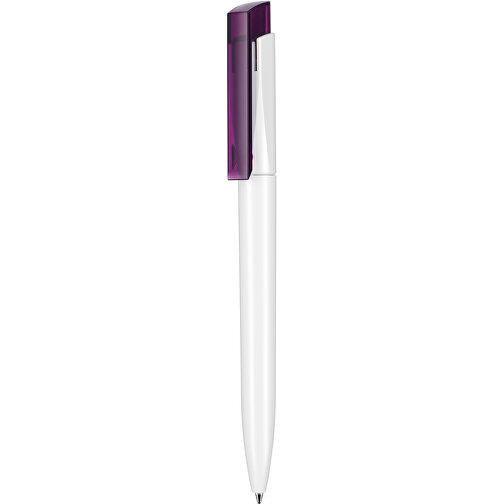 Kugelschreiber Fresh ST , Ritter-Pen, pflaumen-lila/weiss, ABS-Kunststoff, 14,50cm (Länge), Bild 1