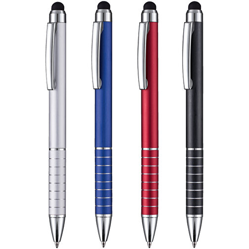 Kugelschreiber TOUCHPEN , Ritter-Pen, blau, Aluminium, 12,60cm (Länge), Bild 4