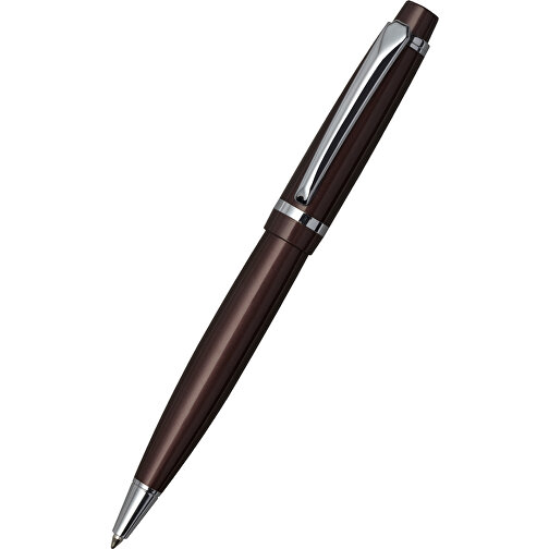 Kugelschreiber CLIC CLAC-KAPAN , ClicClac, braun, Stahl, 13,80cm x 1,30cm x 1,80cm (Länge x Höhe x Breite), Bild 1
