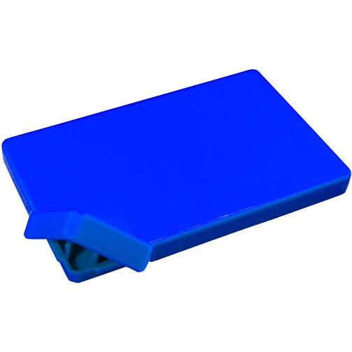 Mint-Spender 'Rechteck' , standard-blau PP, Kunststoff, 8,50cm x 0,80cm x 5,50cm (Länge x Höhe x Breite), Bild 1