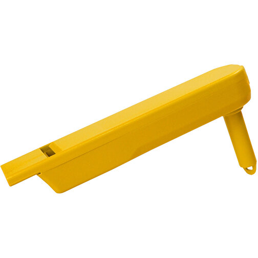 Ratsche 'Pfeife' , standard-gelb, Kunststoff, 13,00cm x 2,60cm x 6,00cm (Länge x Höhe x Breite), Bild 1