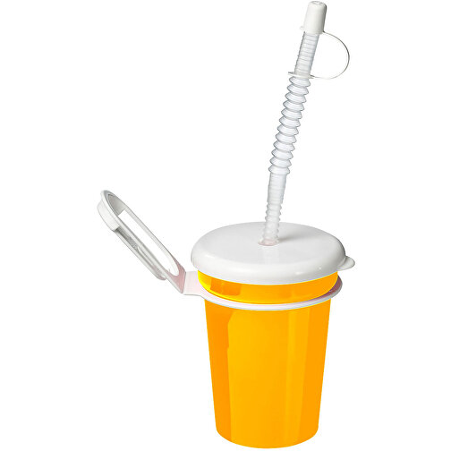 Trinkbecher 'Take Away' 0,3 L , standard-gelb, Kunststoff, 11,80cm (Höhe), Bild 1