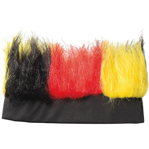 Stirnband 'Hairy' , Deutschland-Farben, Textil, 26,00cm x 6,00cm (Länge x Breite), Bild 1
