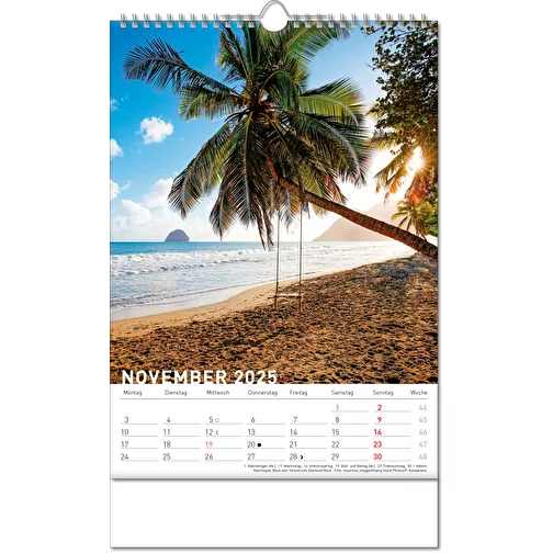Calendrier 'Destinations' au format 24 x 38,5 cm, avec reliure Wire-O, Image 12