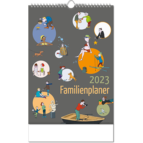 Calendrier 'Family Planner' au format 24 x 38,5 cm, avec reliure Wire-O, Image 1