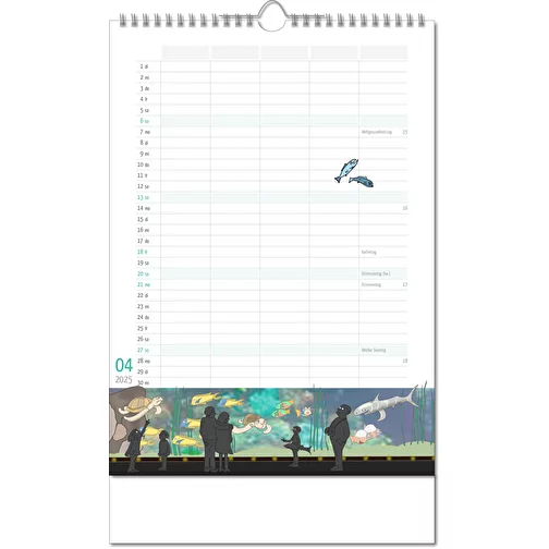 Calendrier 'Family Planner' au format 24 x 38,5 cm, avec reliure Wire-O, Image 5
